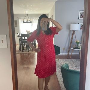 Old navy red and white polka dot dress